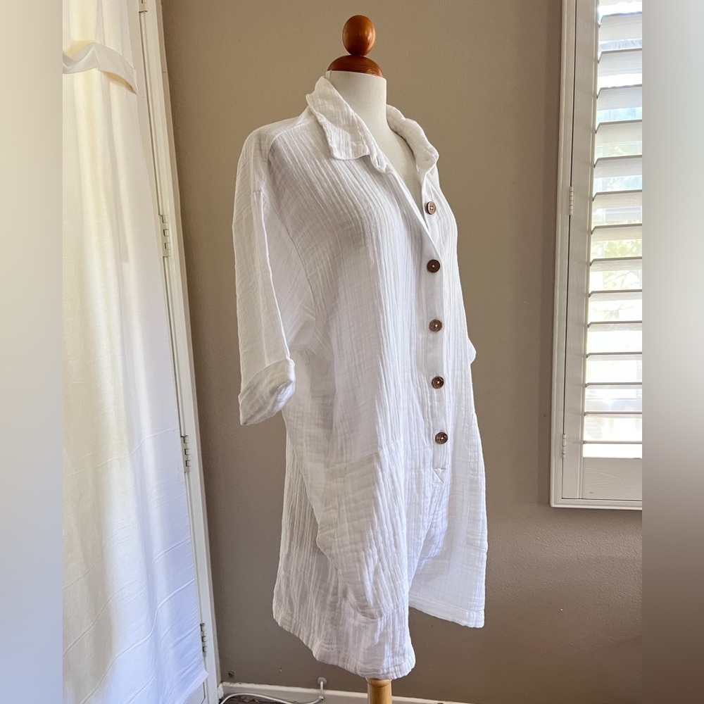 NWT Ripcurl Gauzy 100% Cotton Surf Cover Up/Romper/Jumpsuit - Picture 4 of 5